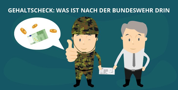 Gehaltscheck: Was ist nach der Bundeswehr drin?