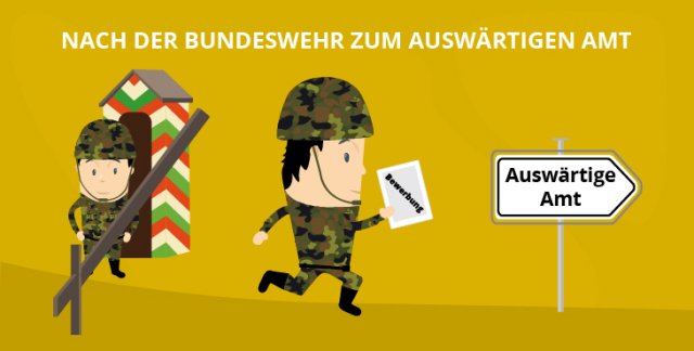 Nach der Bundeswehr zum Auswärtigen Amt